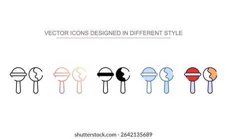 Lollipop icon design with white background stock illustration