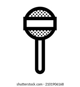 Lollipop. Symbol gefüllt mit Punkten.