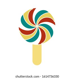 Lollipop Icon. Flat Illustration Of Lollipop Vector Icon. Lollipop Sign Symbol