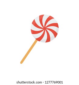 lollipop icon in flat style isolated vector illustration on white transparent background