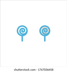 lollipop icon flat vector logo design trendy illustration signage symbol graphic simple