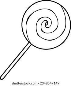 Lollipop Icon (Halloween), True Black Icon