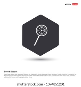 lollipop Icon Hexa White Background icon template