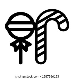 lollipop icon isolated sign symbol vector illustration - high quality black style vector icons
