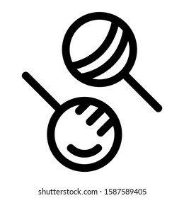 lollipop icon isolated sign symbol vector illustration - high quality black style vector icons
