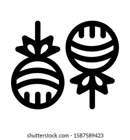 lollipop icon isolated sign symbol vector illustration - high quality black style vector icons
