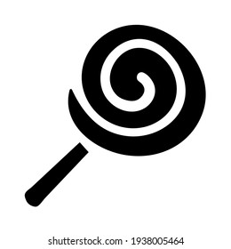 Lollipop icon isolated vector illustration. High quality black style vector icon.