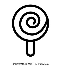 Lollipop icon isolated vector illustration. High quality black style vector icon