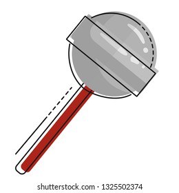 lollipop icon - line art vector