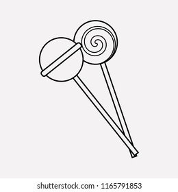 Lollipop icon line element. Vector illustration of lollipop icon line isolated on clean background for your web mobile app logo design.