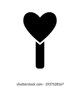 Lollipop-Symbol oder Logo einzeln auf Zeichen, Vektorgrafik - hochwertige Vektorsymbole in schwarzem Stil
