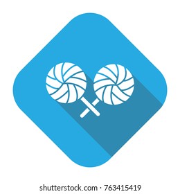 lollipop icon with long shadow
