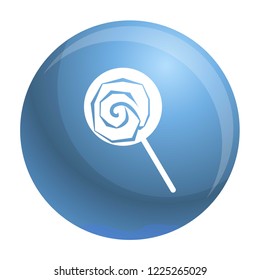 Lollipop icon. Simple illustration of lollipop vector icon for web design isolated on white background
