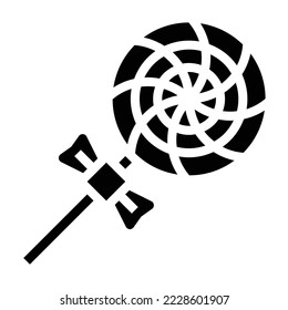 lollipop icon solid vector .