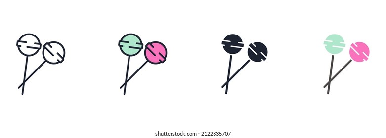 Lollipop icon symbol template for graphic and web design collection logo vector illustration