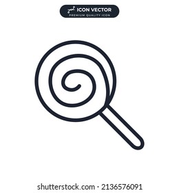lollipop icon symbol template for graphic and web design collection logo vector illustration