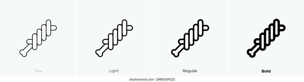 lollipop icon. Thin, Light Regular And Bold style design isolated on white background