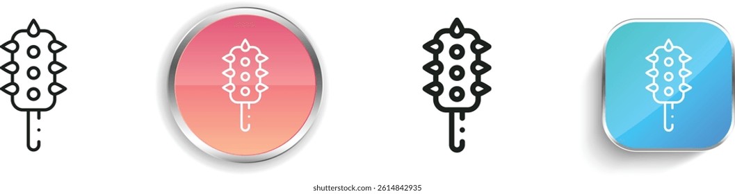 lollipop icon. Thin Linear, Regular and Button Style Design Isolated On White Background