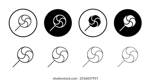 Lollipop icon Thin outline art symbol