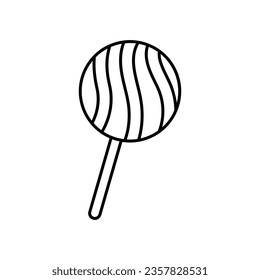 Lollipop icon vector. Candy illustration sign. Sweets symbol or logo.