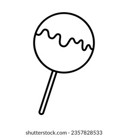 Lollipop icon vector. Candy illustration sign. Sweets symbol or logo.