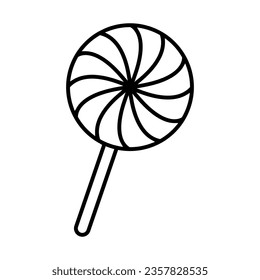 Lollipop icon vector. Candy illustration sign. Sweets symbol or logo.