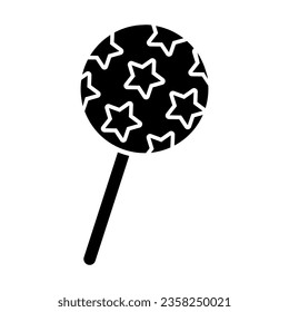 Lollipop-Symbol-Vektorgrafik. Bonbons-Illustrationszeichen. Süßes Symbol oder Logo.
