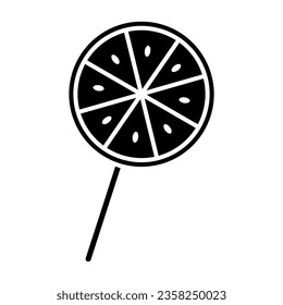 Lollipop icon vector. Candy illustration sign. Sweets symbol or logo.