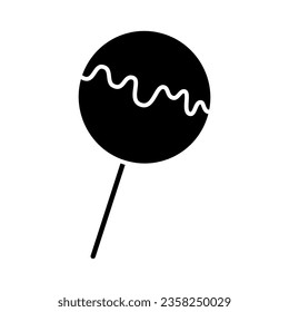 Lollipop-Symbol-Vektorgrafik. Bonbons-Illustrationszeichen. Süßes Symbol oder Logo.