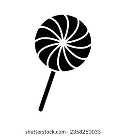 Lollipop icon vector. Candy illustration sign. Sweets symbol or logo.