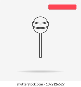 Lollipop icon. Vector concept illustration for design.