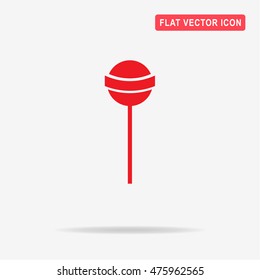 Lollipop icon. Vector concept illustration for design.