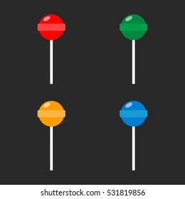 Lollipop, icon. Vector illustration