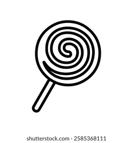 lollipop icon Vector illustration in black