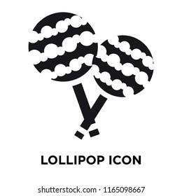 Lollipop icon vector isolated on white background, Lollipop transparent sign , celebration pictograms