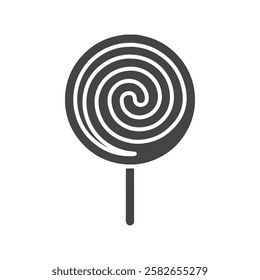 lollipop icon vector symbol black and white