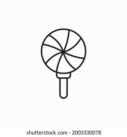 Icono de pop. Vector lollipop. Símbolo de pop. Fondo blanco. Icono de medios sociales. Concepto de negocio. Firma, símbolo, elemento web.