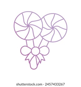 Icono de lollipop con fondo blanco Vector ilustración de stock