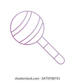 Lolli-Symbol mit weißem Hintergrund Vektorgrafik Stock Illustration
