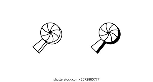 lollipop icon with white background vector stock illustration