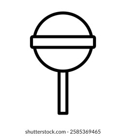 lollipop iconVector illustration in black