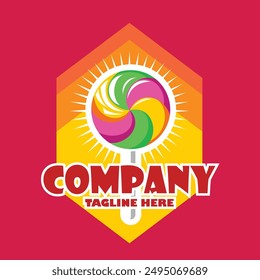 Lollipop illustration design for branding needs, stickers, fun sweeteners