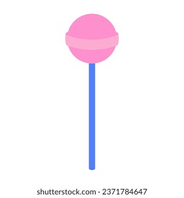Lollipop illustration on white background