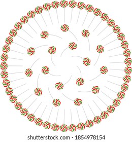 LOLLIPOP ILLUSTRATION VECTOR CIRCLE DESIGN ART 