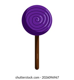 Lollipop isolated in flat style