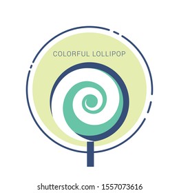 Lollipop Isolated on White Background.