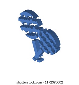 Lollipop isometric left top view 3D icon