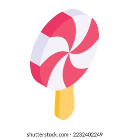 Una descarga vectorial isométrica lollipop 