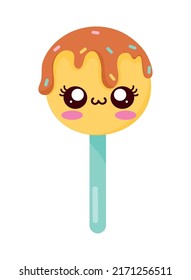 lollipop Kawaii sweet Food character