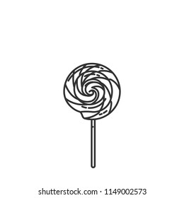 lollipop line icon